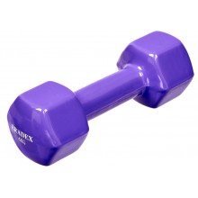 Гантель Bradex обрезиненная 4 кг, фиолетовая SF 0537