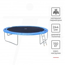 Батут DFC TRAMPOLINE FITNESS 8 футов без сетки 8FT-TR