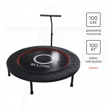 Батут DFC Trampoline Dia с поручнем 40'' SLL100