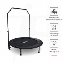 Батут DFC PLENY с поручнем 40'' BLACK