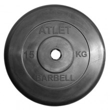 Диск MB Barbell ATLET обрезиненный d-31 15кг MB-AtletB31-15