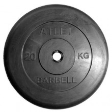 Диск MB Barbell ATLET обрезиненный d-31 20кг MB-AtletB31-20