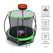 Батут Jump Power Pro Inside Basket 8 ft green