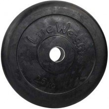 Диск Lite Weights обрезиненный с мет. втулкой 51мм 25кг RJ1050-25