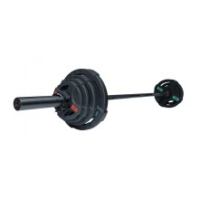 Штанга Original FitTools олимпийская 58 кг диски с 2мя хватами черный FT-2HGSET-58-BLACK