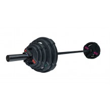 Штанга Original FitTools олимпийская 88 кг диски с 2мя хватами черный FT-2HGSET-88-BLACK