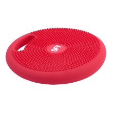 Балансировочно-массажная подушка Original FitTools с ручкой красная FT-BPDHL (RED)